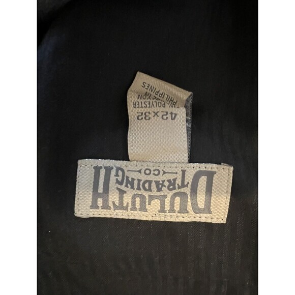 Duluth Trading Gray Pleated Polyester Blend Mens Chinos Pants 42 X 32 - Picture 3 of 5